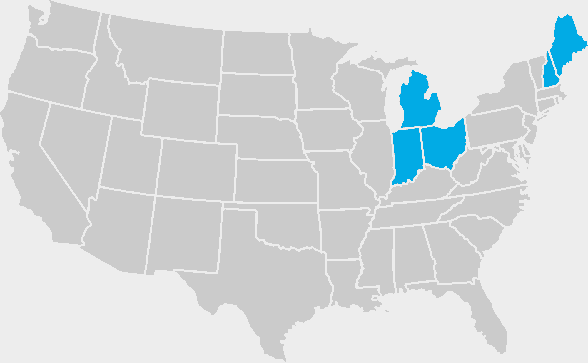 States We Serve Map