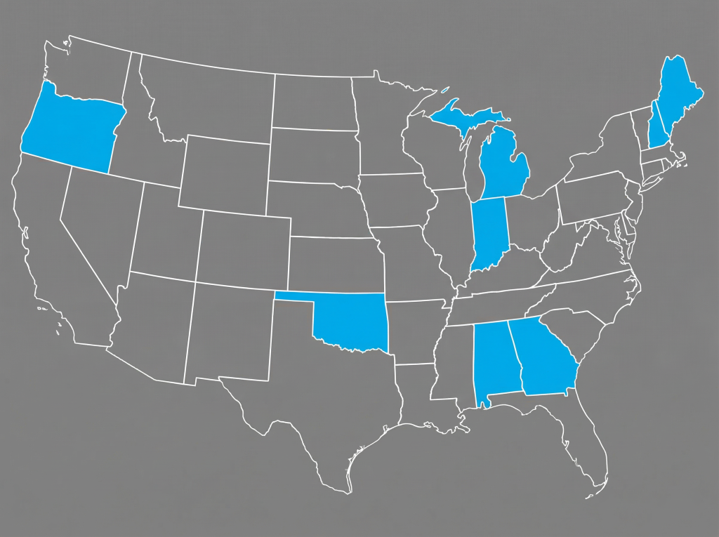 Services offered in: Indiana, Michigan, Oregon, Oklahoma, Alabama, Georgia, New Hampshire, Maine